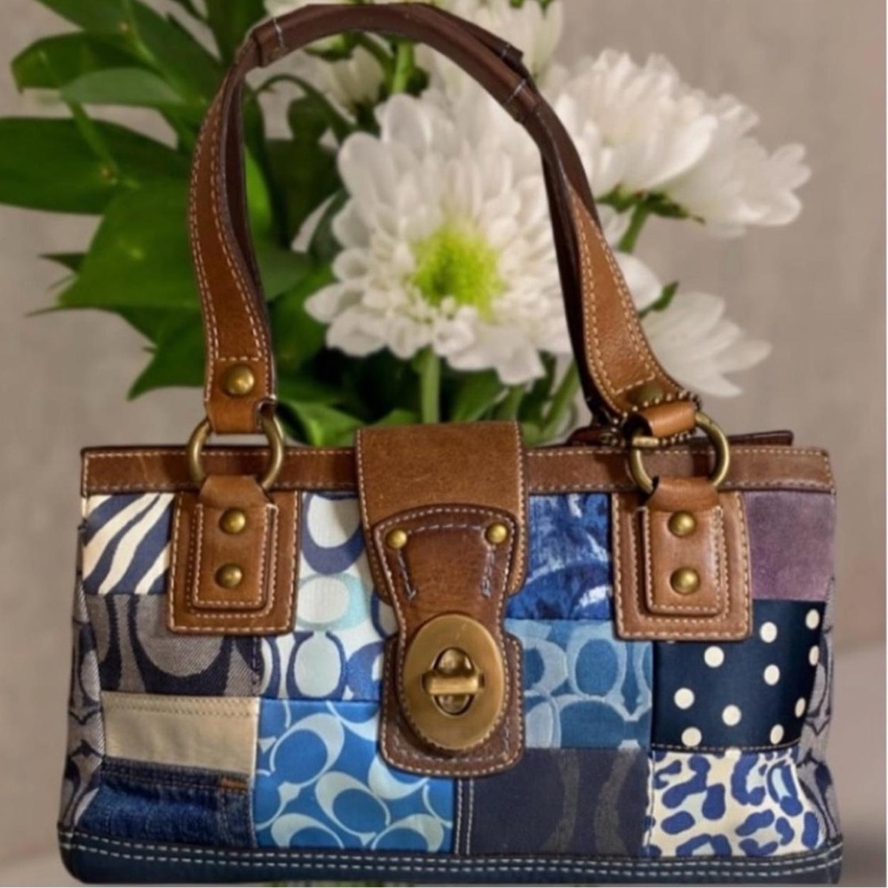 SOLD - Coach Vintage Patchwork Leather Handbag (RARE)